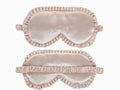 Premium Silk Sleep Eye Mask – Lace Trim Blackout Blindfold
